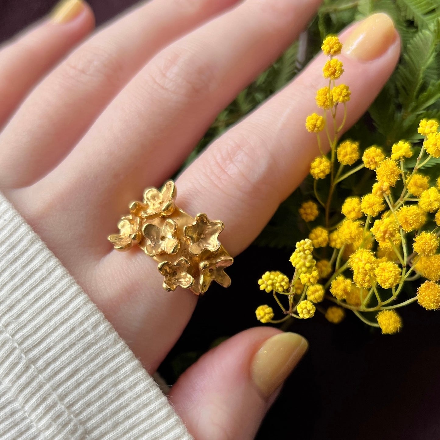 [ gold ] mimosa ring