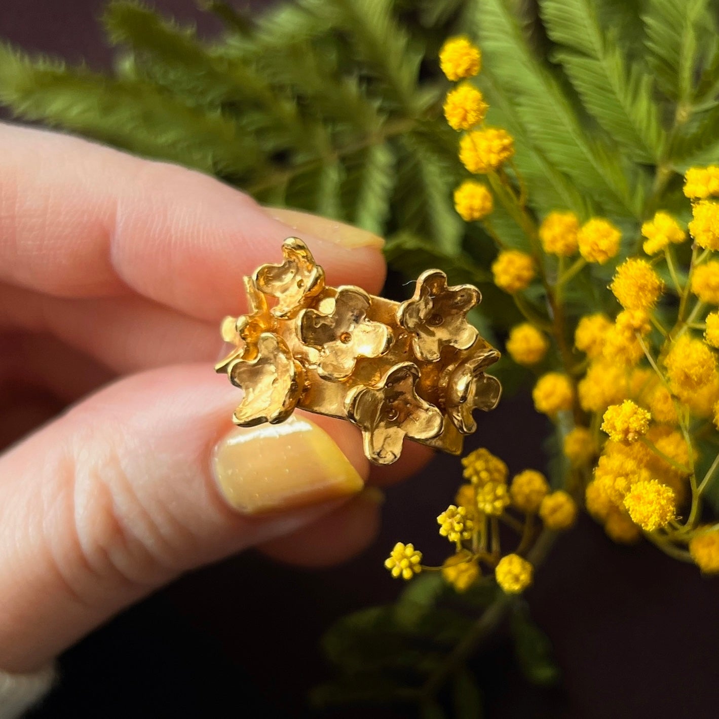 [ gold ] mimosa ring