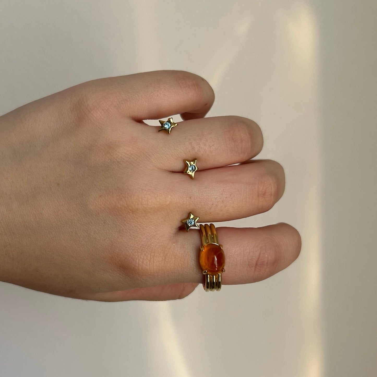 [ orange amber ] trois gold
