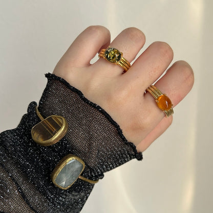[ orange amber ] trois silver