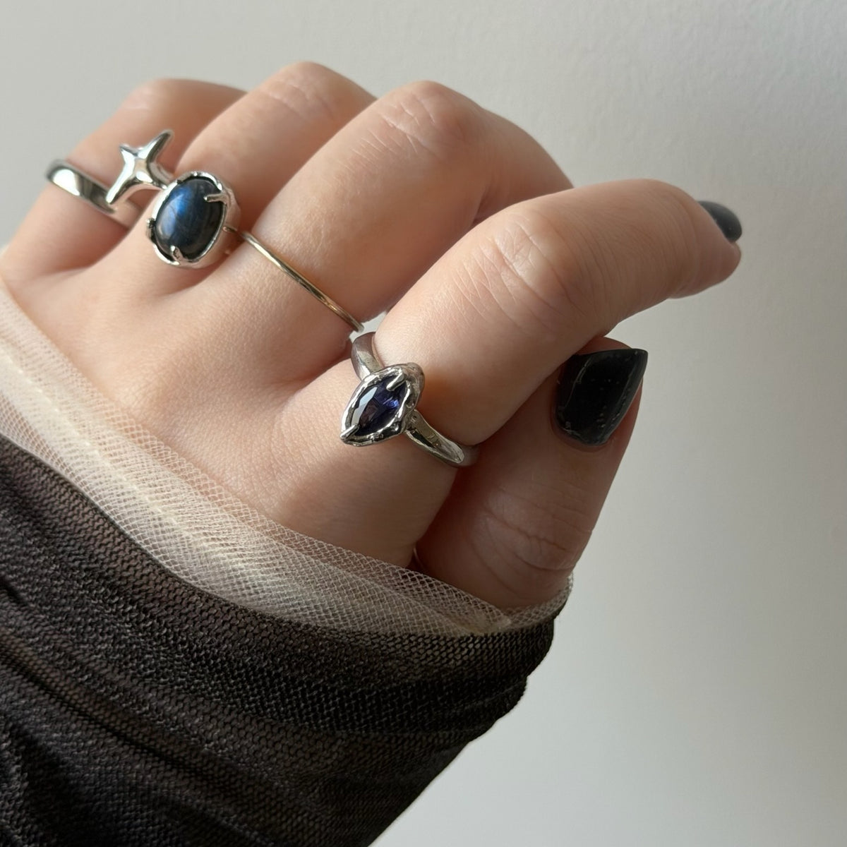 [ iolite ] marquis stone silver