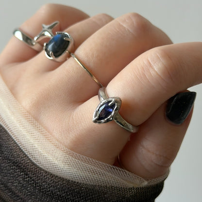 [ iolite ] marquis stone silver