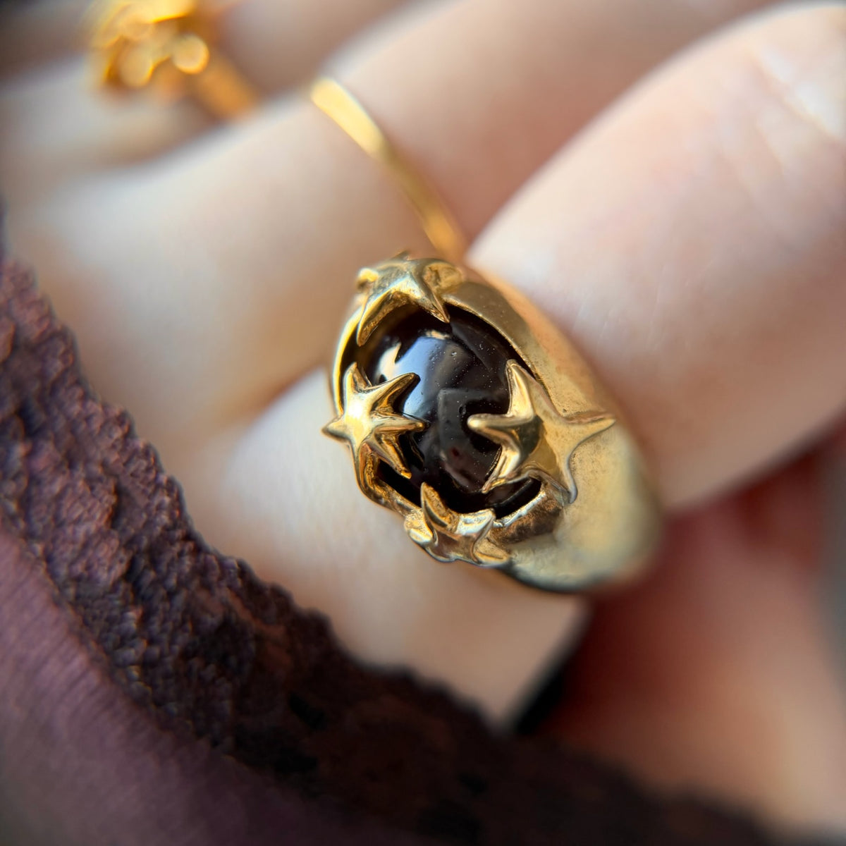 [ red garnet ] twinkle ring gold