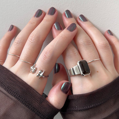 [ silver ] meteor [ free size ]