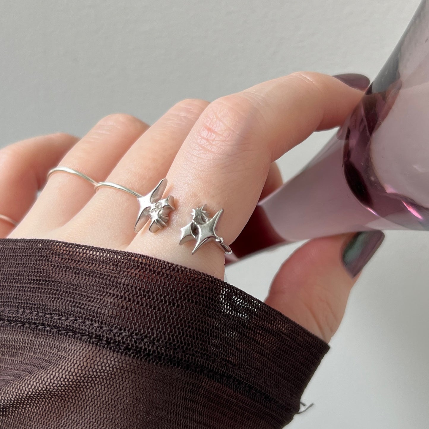 [ silver ] meteor [ free size ]