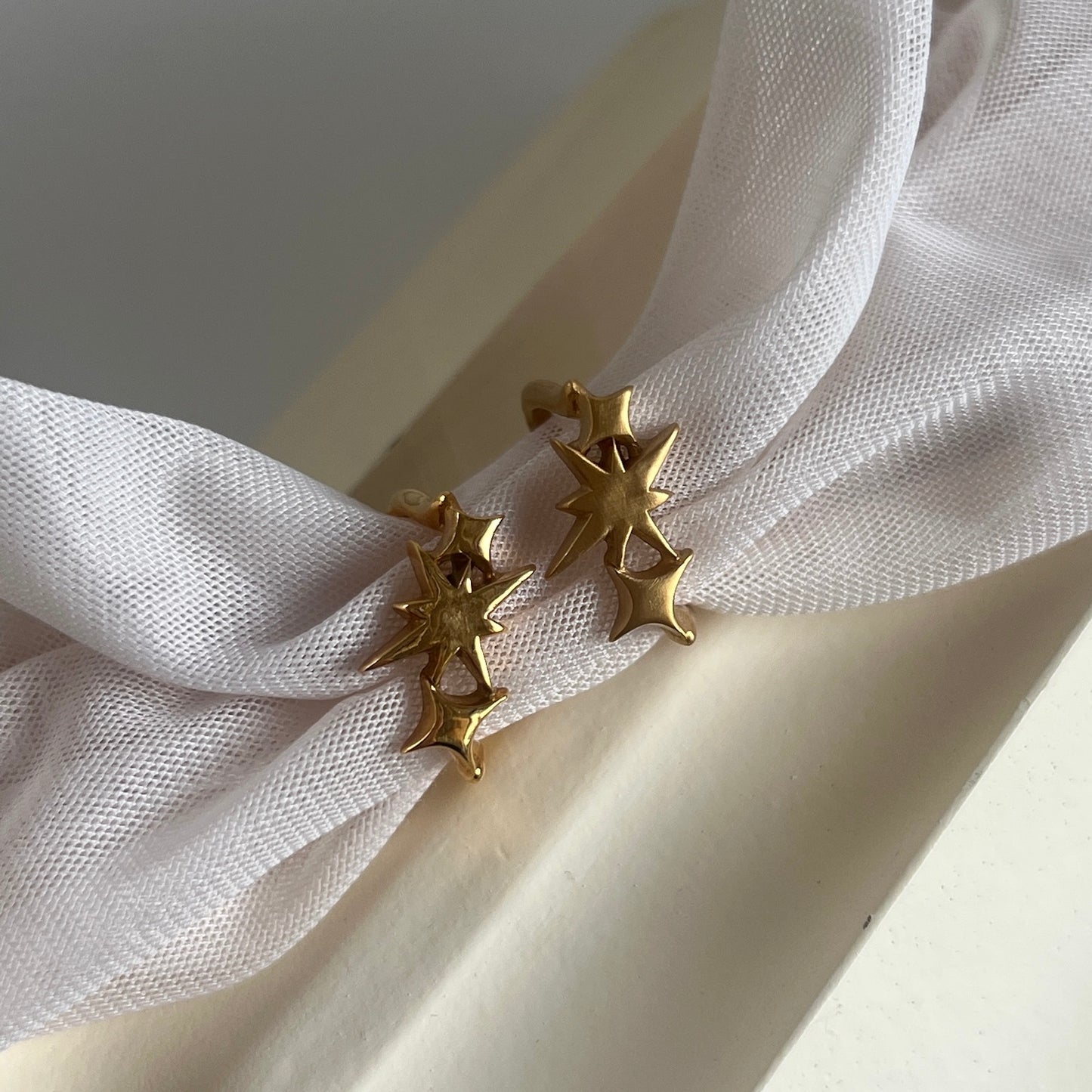 [ matte gold ] ptolemaeus ring [ free size ]