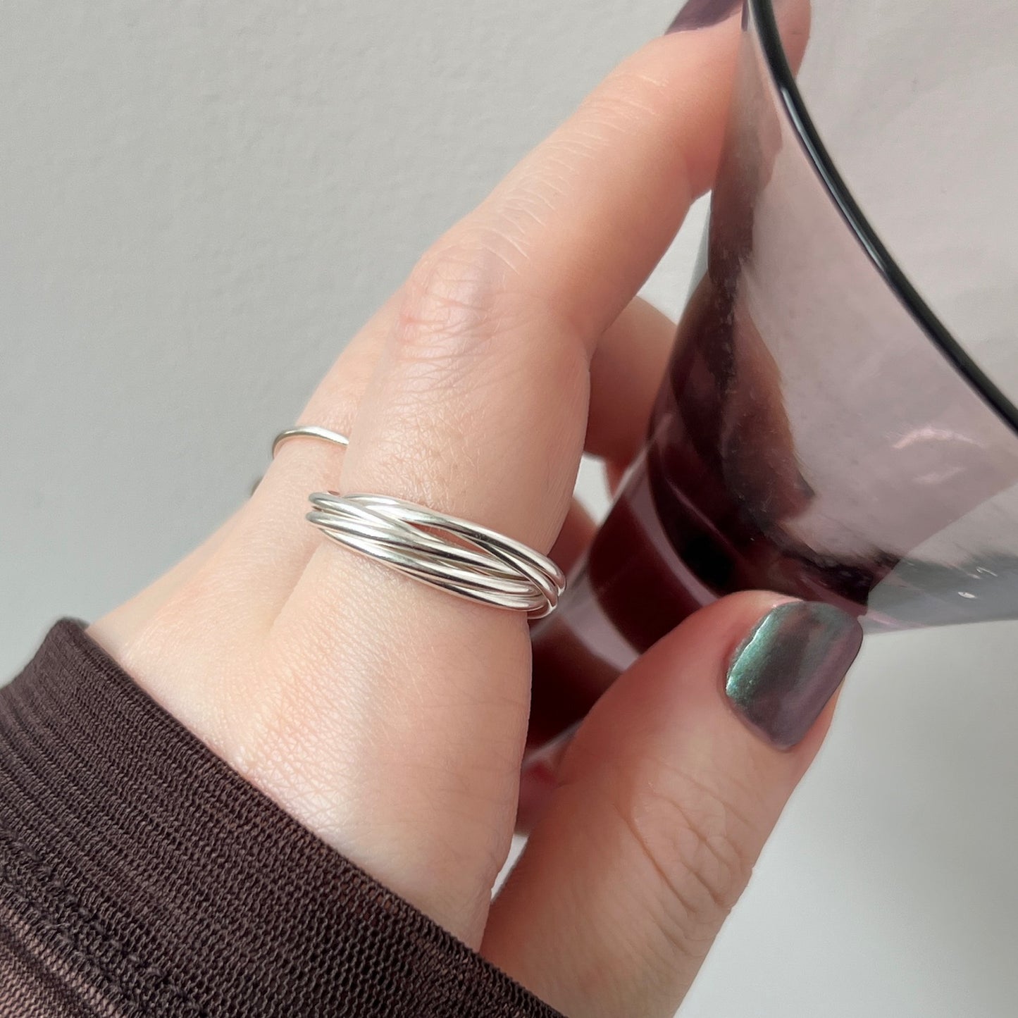 [ silver ] seven ring [ free size ]