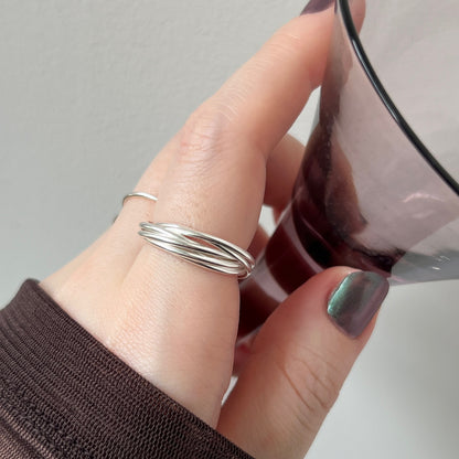 [ silver ] seven ring [ free size ]