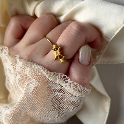 [ matte gold ] ptolemaeus ring [ free size ]