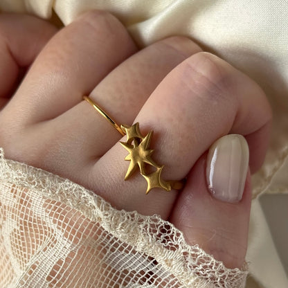 [ matte gold ] ptolemaeus ring [ free size ]