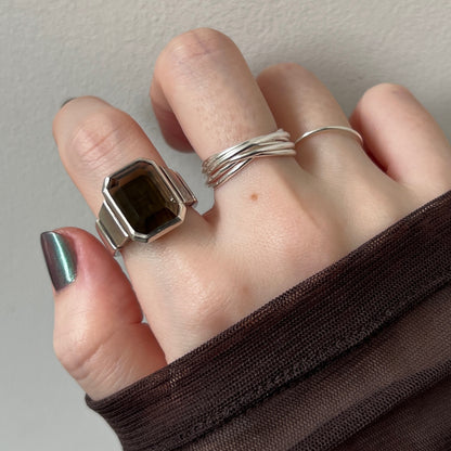 [ silver ] seven ring [ free size ]