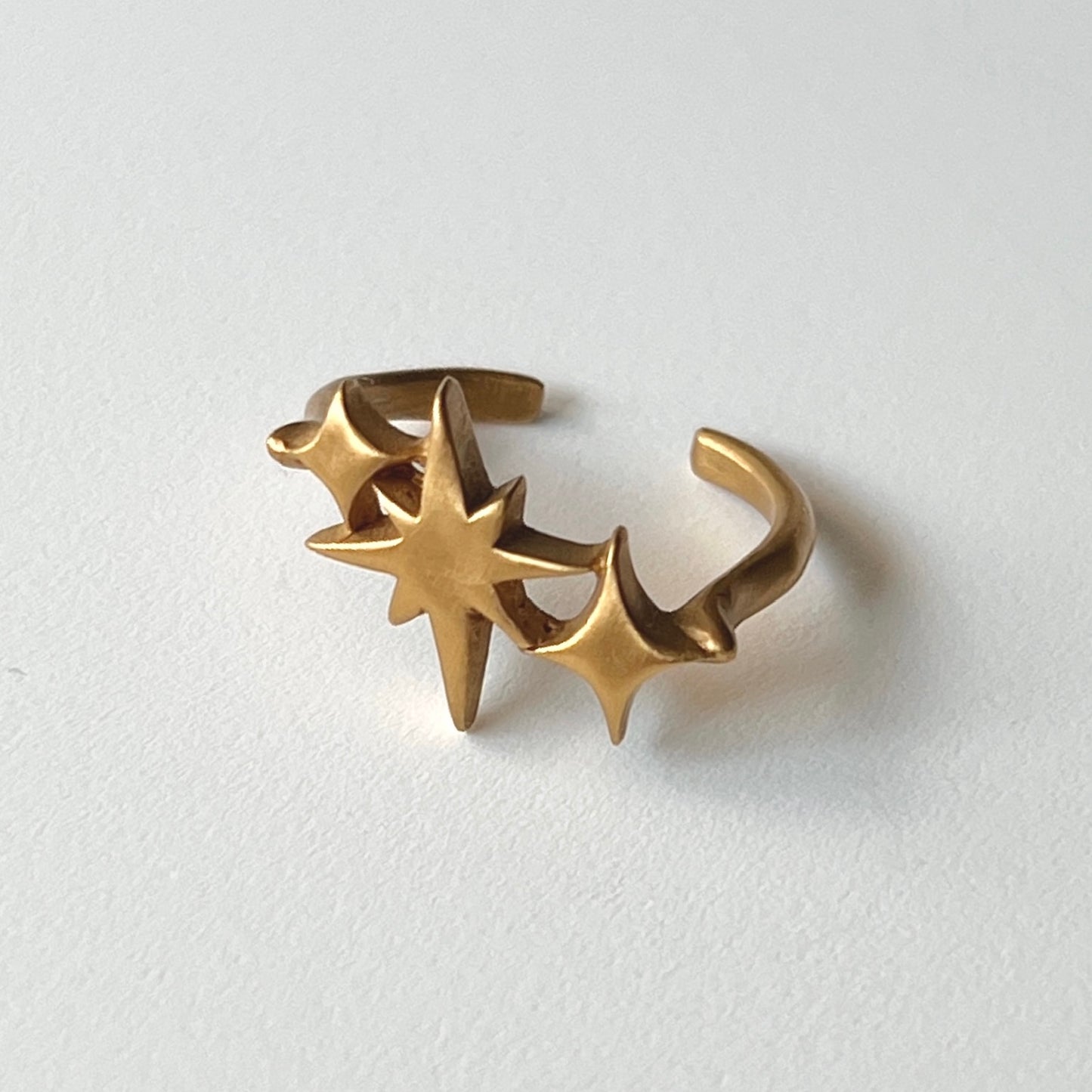 [ matte gold ] ptolemaeus ring [ free size ]