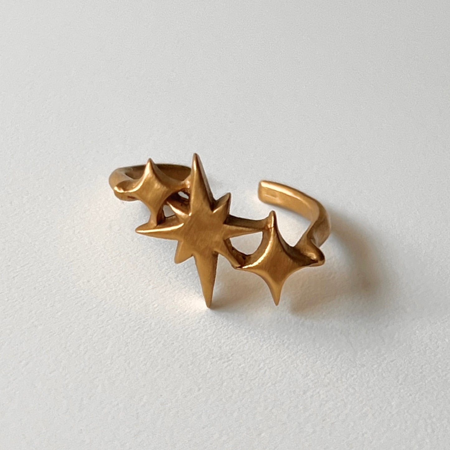 [ matte gold ] ptolemaeus ring [ free size ]