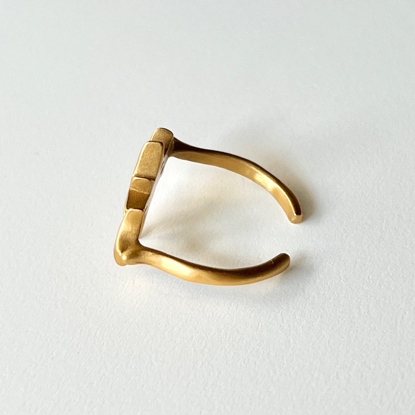 [ matte gold ] ptolemaeus ring [ free size ]