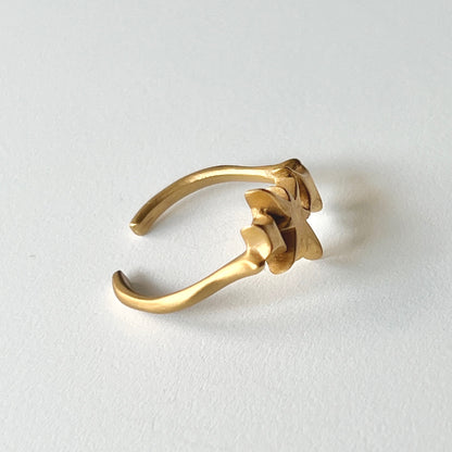 [ matte gold ] ptolemaeus ring [ free size ]