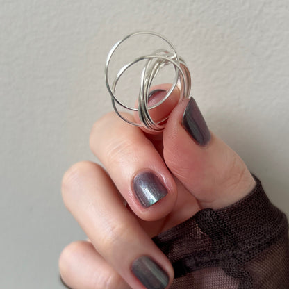 [ silver ] seven ring [ free size ]
