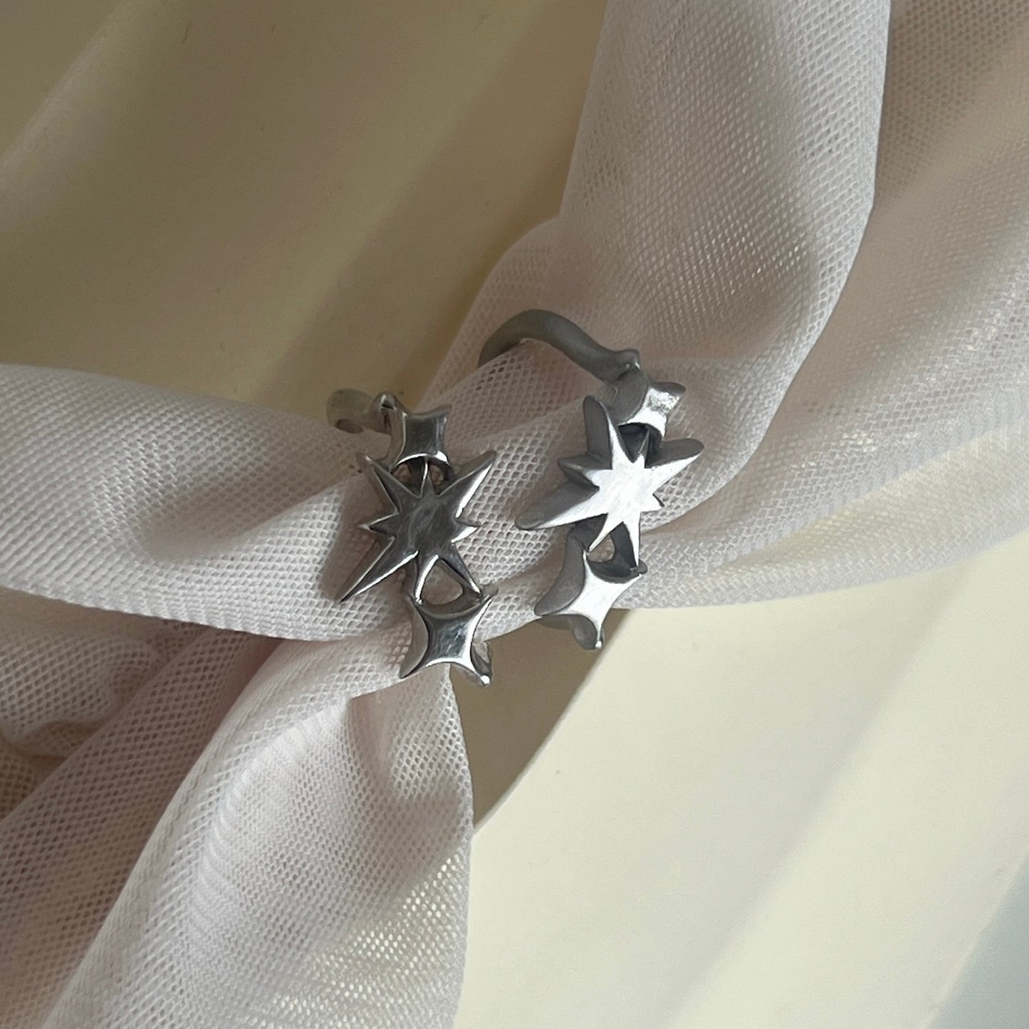 [ matte silver ] ptolemaeus ring [ free size ]