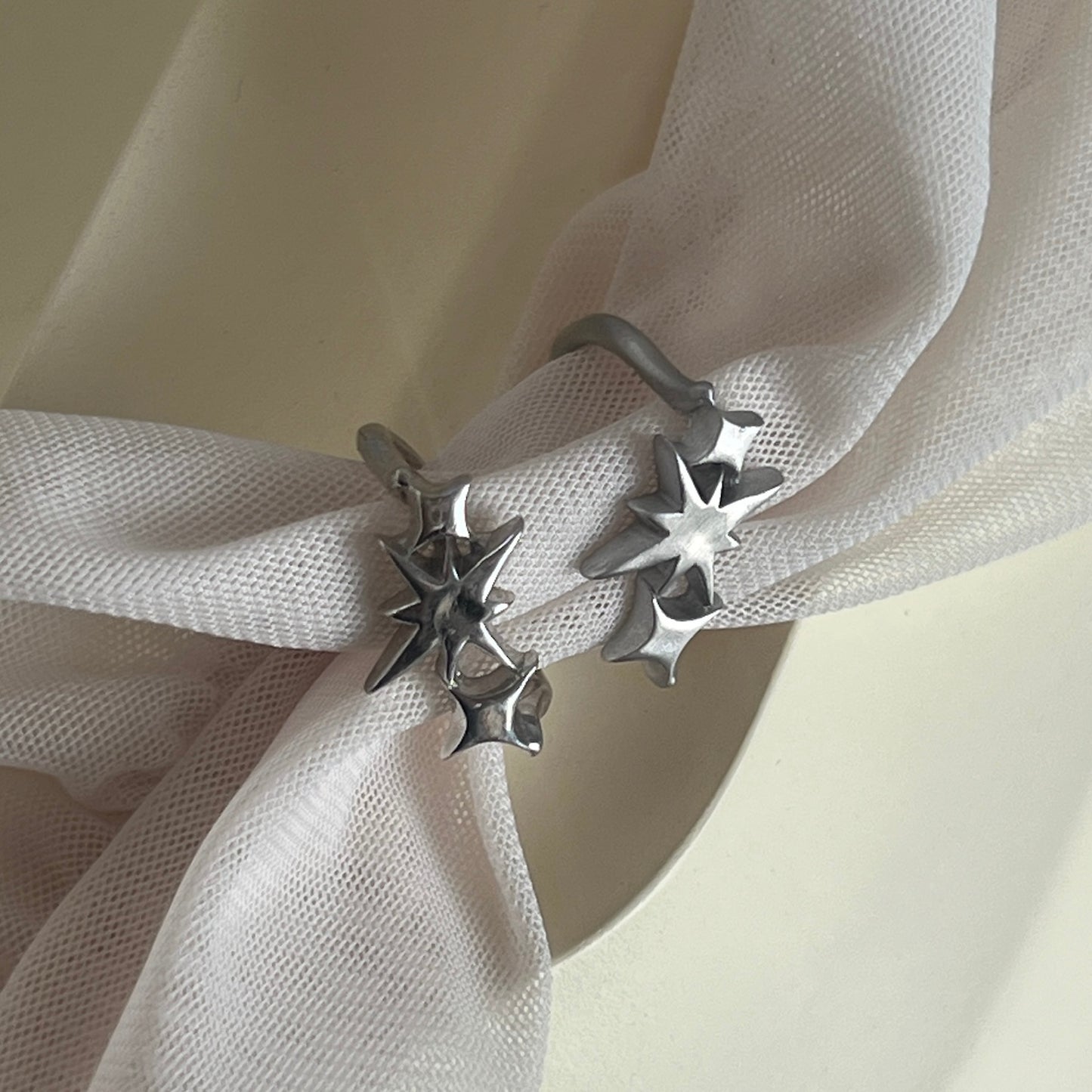 [ matte silver ] ptolemaeus ring [ free size ]