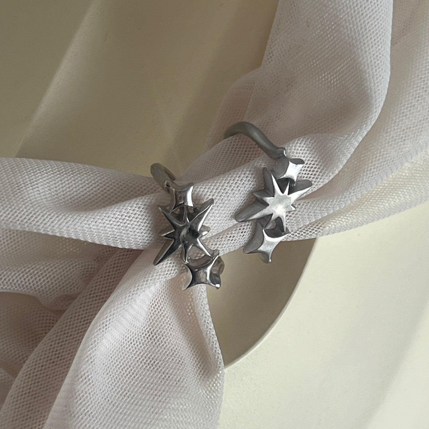 [ matte silver ] ptolemaeus ring [ free size ]