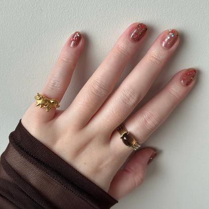 [ gold ] 猫 (歩) pinky ring