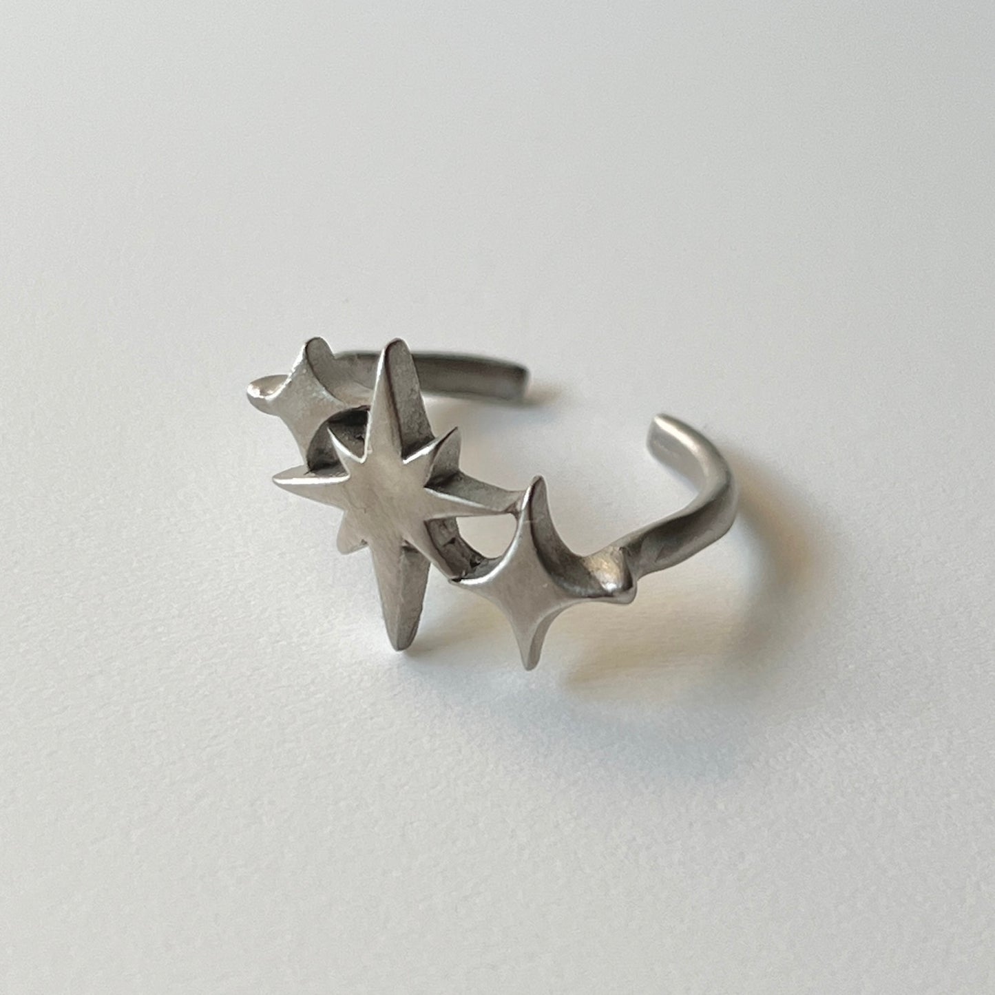 [ matte silver ] ptolemaeus ring [ free size ]