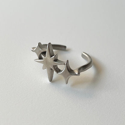 [ matte silver ] ptolemaeus ring [ free size ]