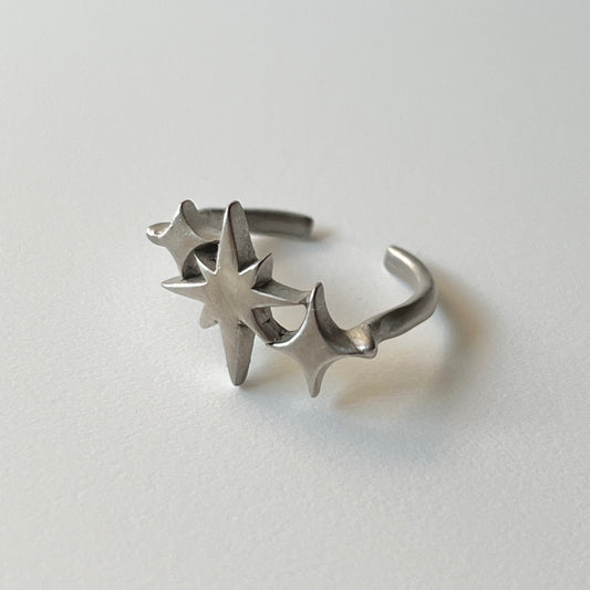 [ matte silver ] ptolemaeus ring [ free size ]