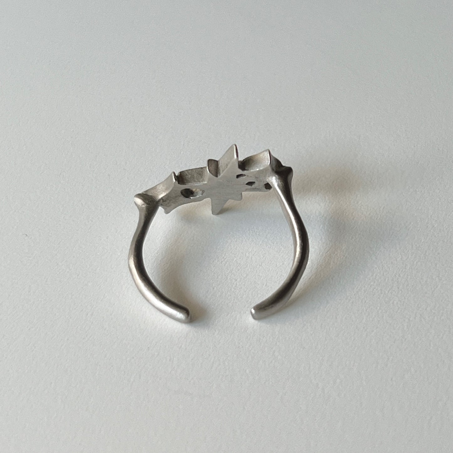 [ matte silver ] ptolemaeus ring [ free size ]