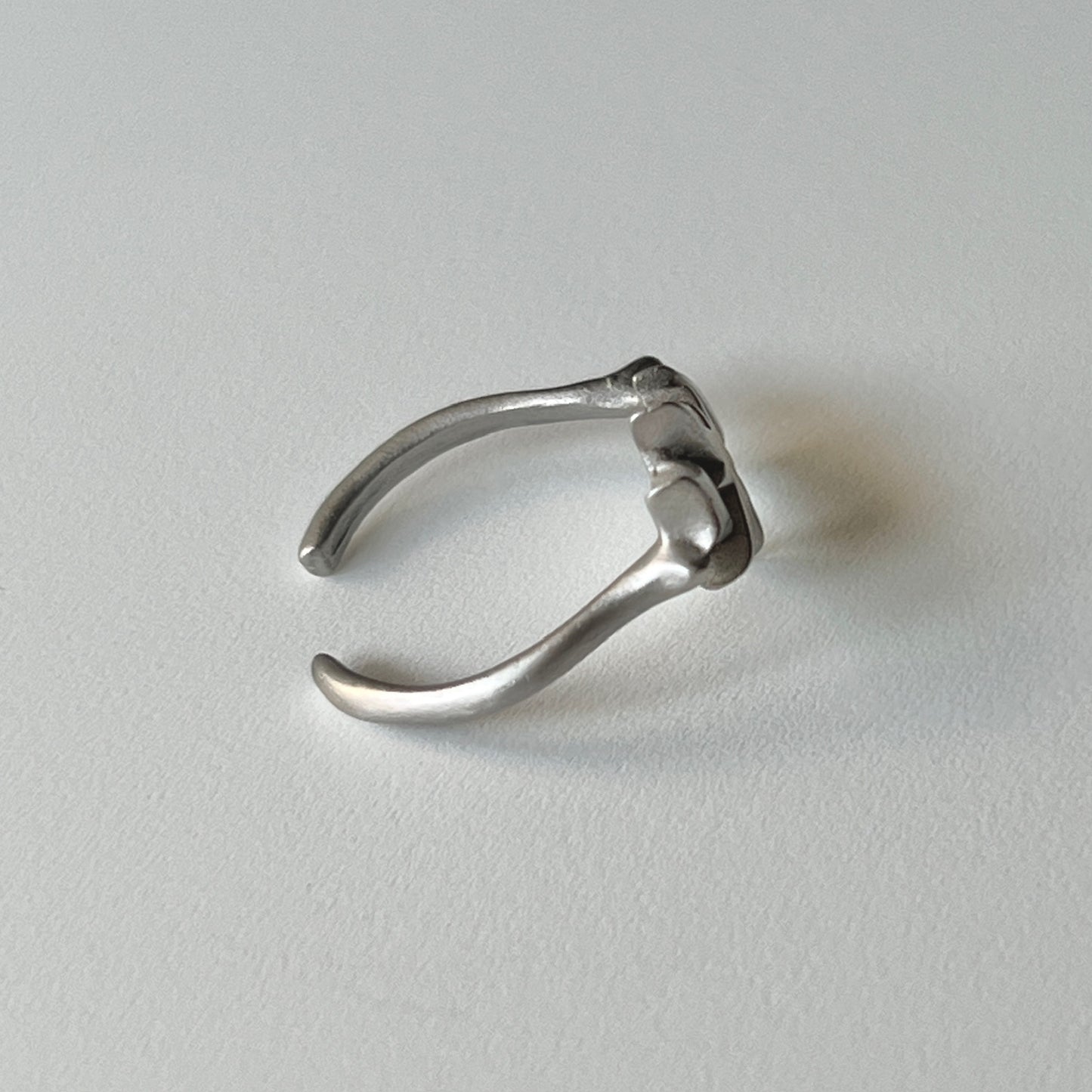 [ matte silver ] ptolemaeus ring [ free size ]