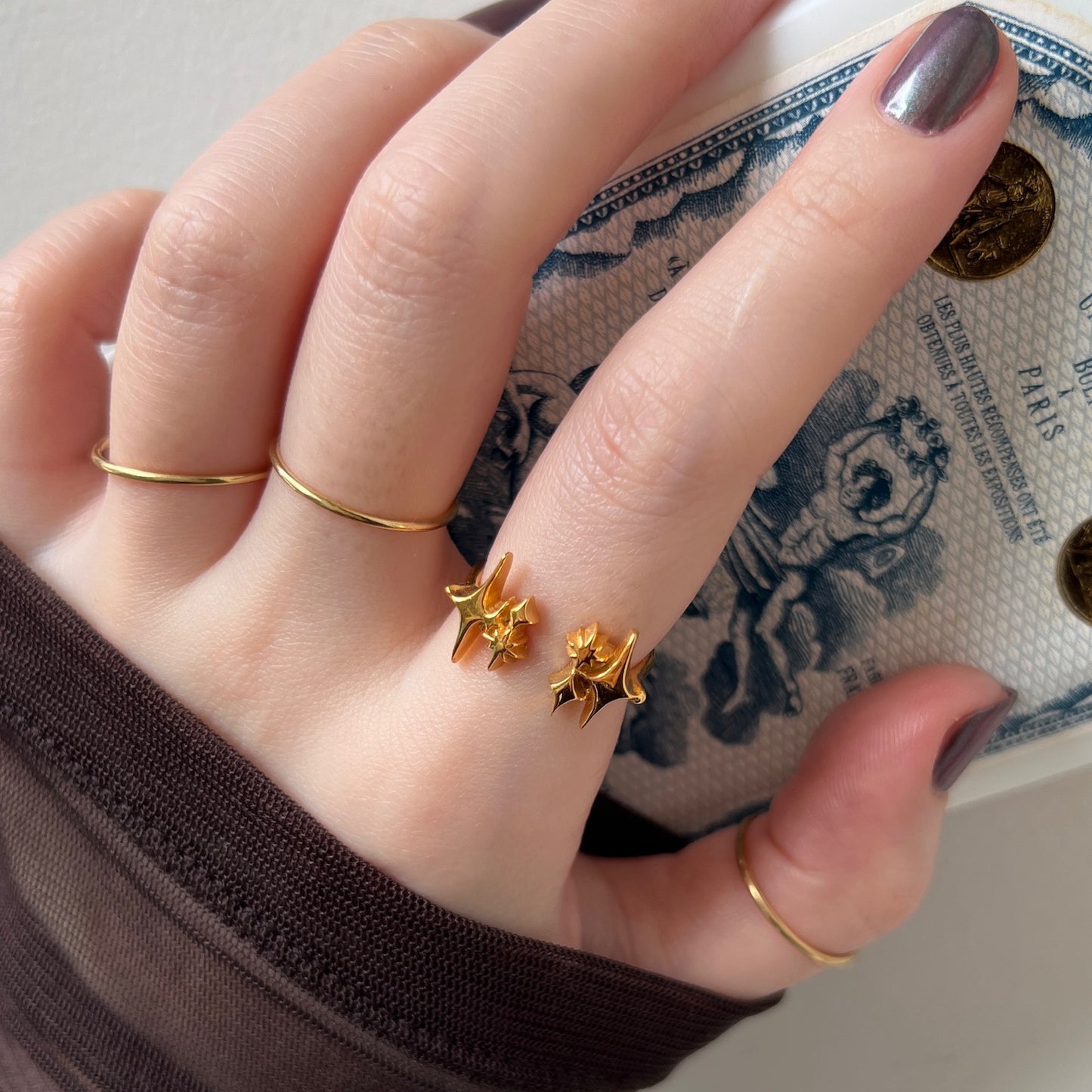 [ gold ] meteor [ free size ]