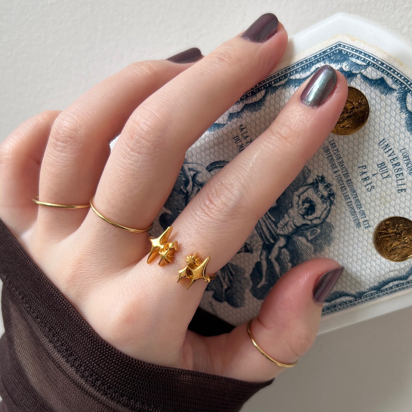 [ gold ] meteor [ free size ]