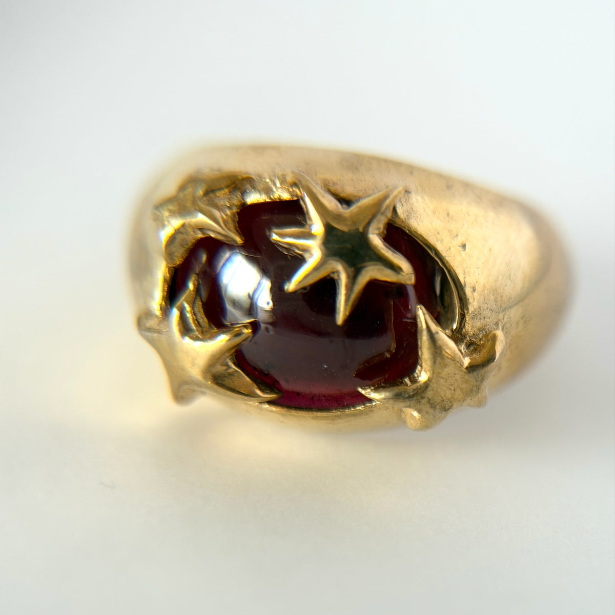 [ red garnet ] twinkle ring gold