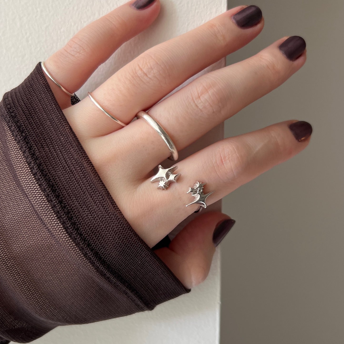 [ silver ] meteor [ free size ]