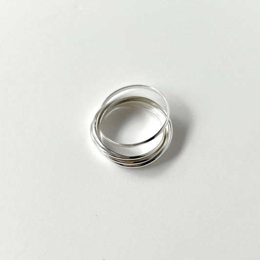 [ silver ] seven ring [ free size ]