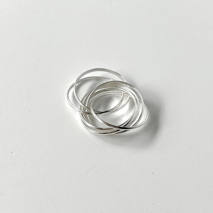 [ silver ] seven ring [ free size ]