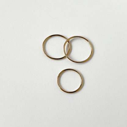 [ gold ] minimal three-ring [ free size ]