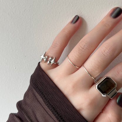 [ silver ] meteor [ free size ]