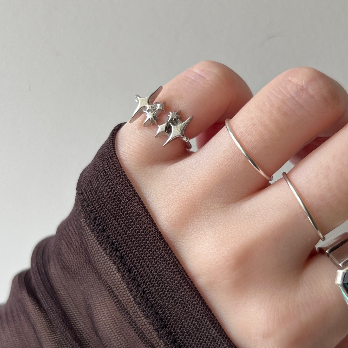 [ silver ] meteor [ free size ]