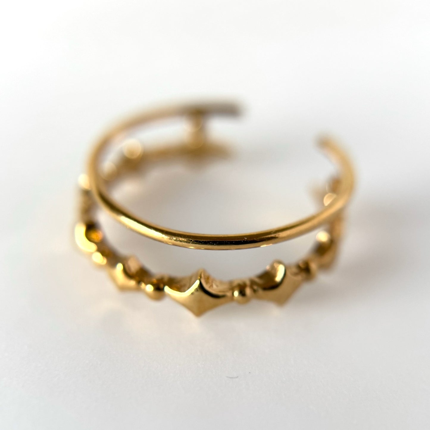 [ gold ] stella wreath ring [ free size ]