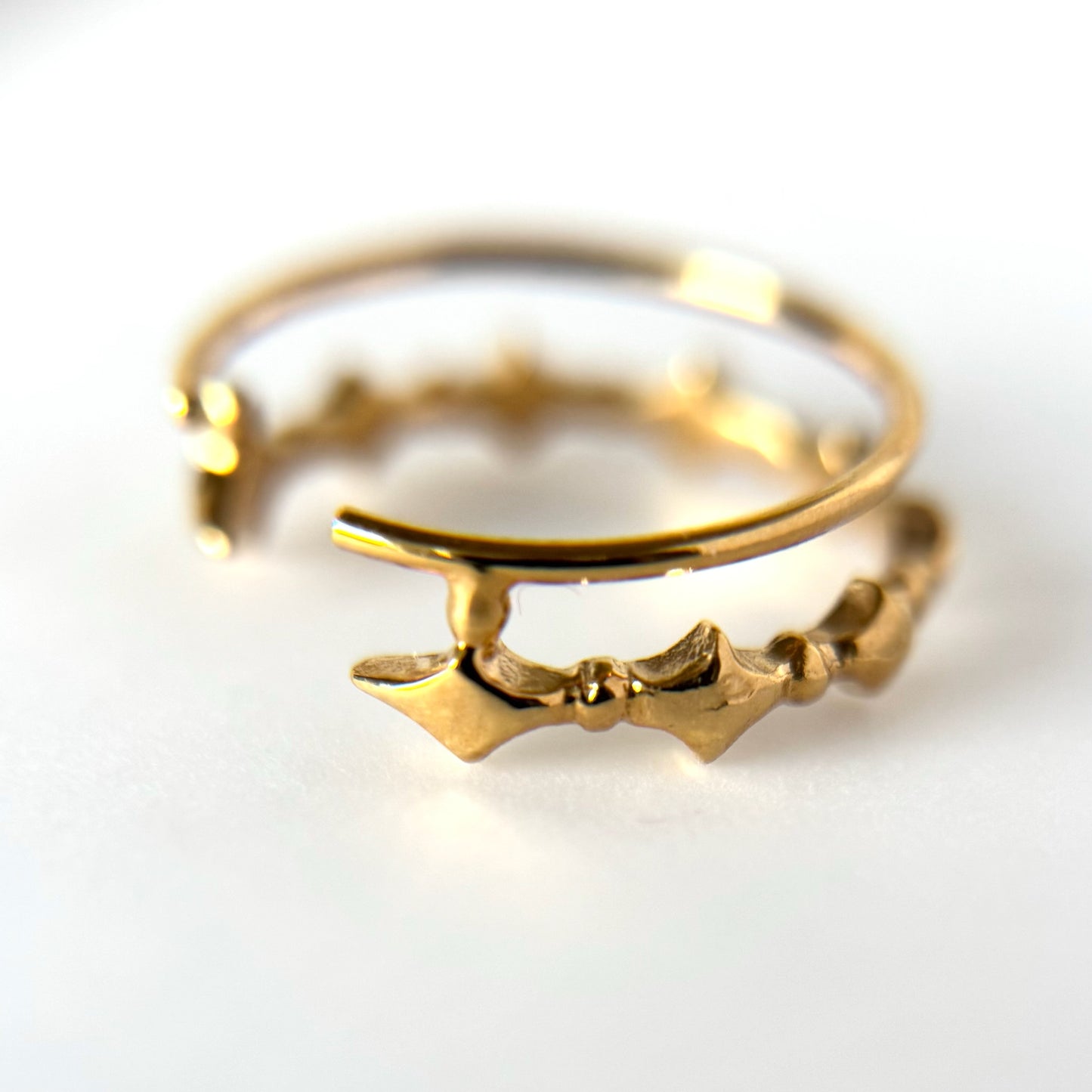 [ gold ] stella wreath ring [ free size ]