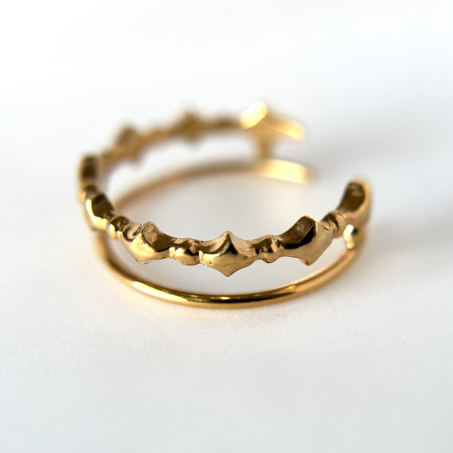 [ gold ] stella wreath ring [ free size ]