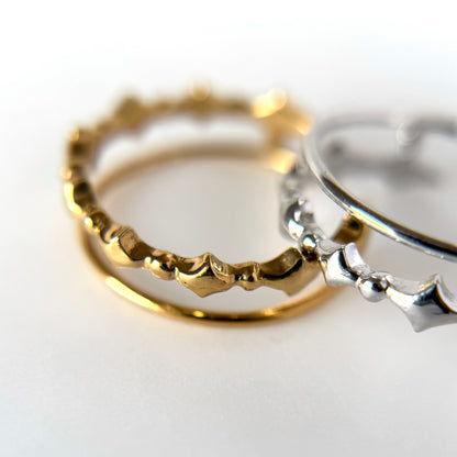 [ gold ] stella wreath ring [ free size ]
