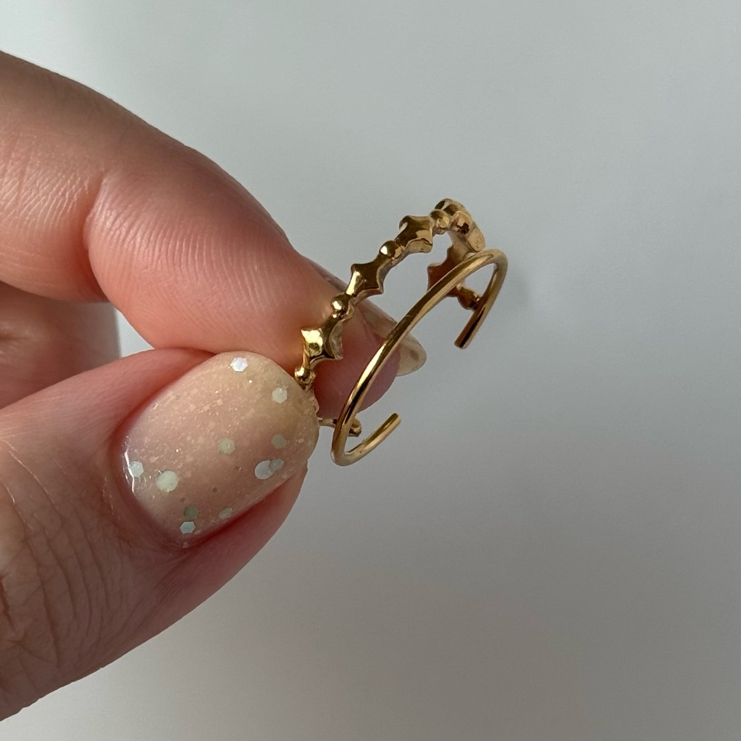 [ gold ] stella wreath ring [ free size ]