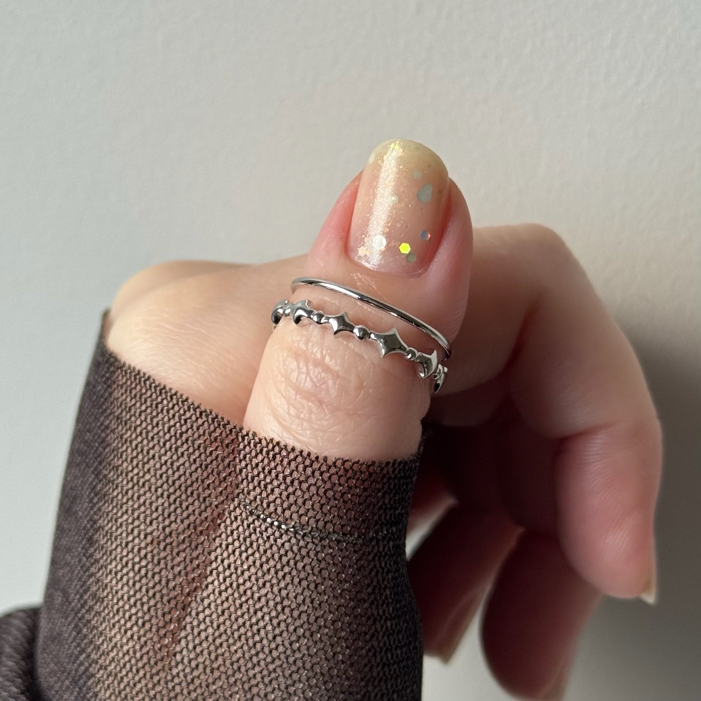 [ silver ] stella wreath ring [ free size ]