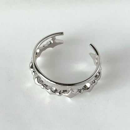 [ silver ] stella wreath ring [ free size ]