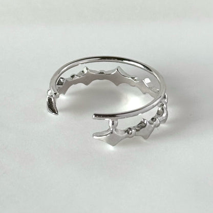 [ silver ] stella wreath ring [ free size ]
