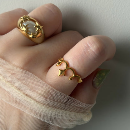 tiara ring gold