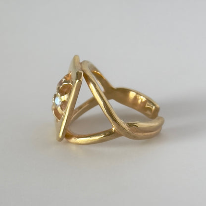 [ moon stone ] apple pie gold [ free size ]
