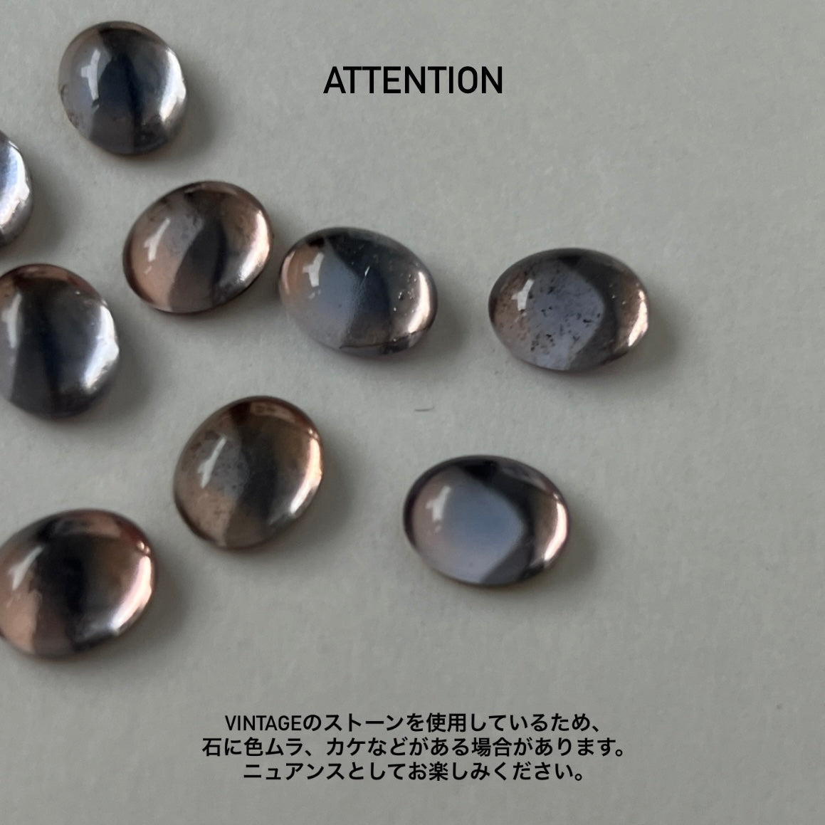 [ pink × blue glass stone ] trois gold