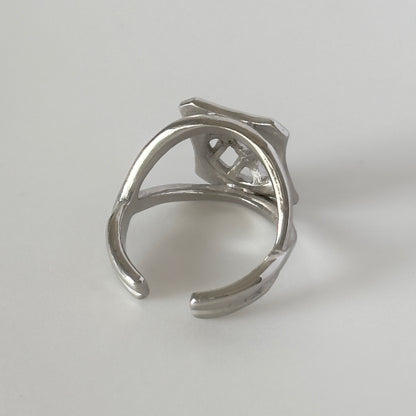 [ moon stone ] apple pie silver [ free size ]